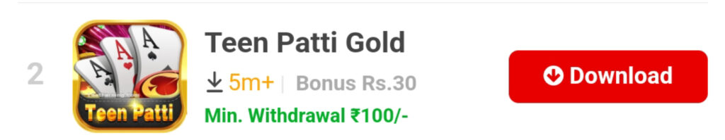 Teen Patti gold 