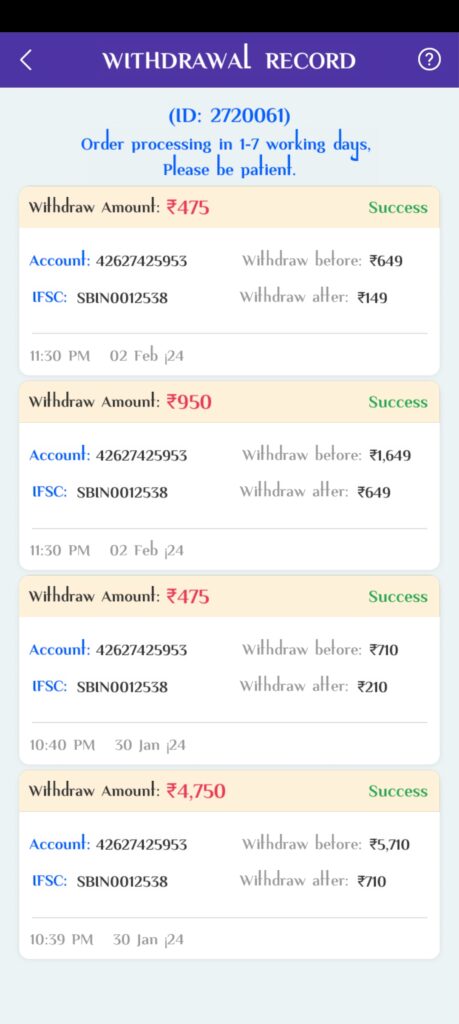 Rummy Guru Apk payment Proof 