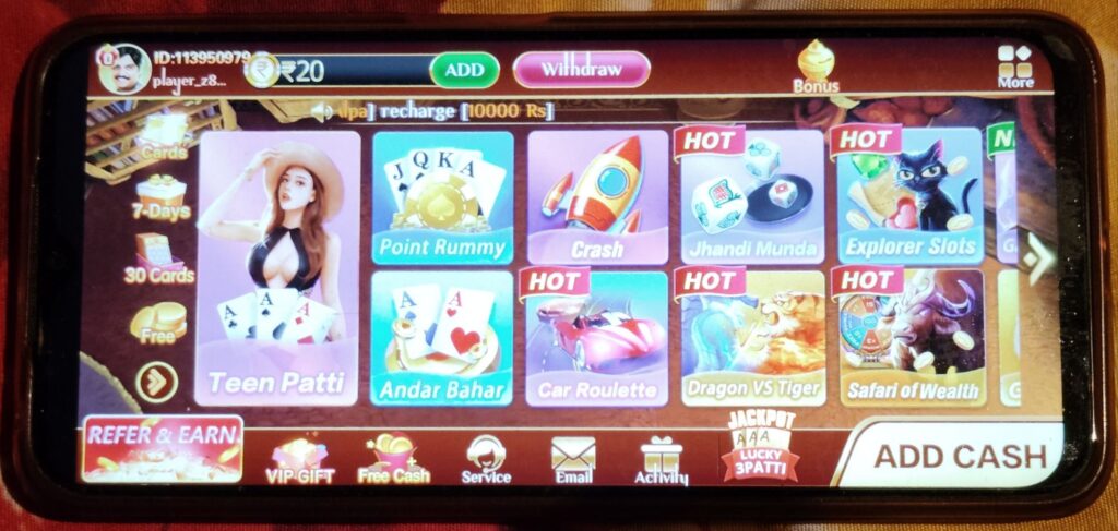 Teen patti Master App List New wala